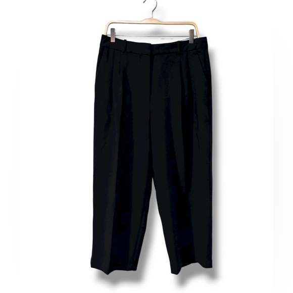 Aritzia The Effortless Pant Black Dress Trousers Size 12 - Picture 1 of 6